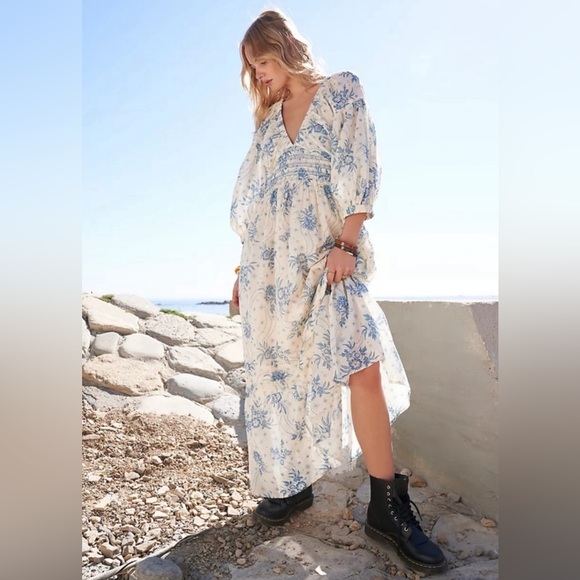 dress the population midi Casual dresses Embroidered vines General Fabric: Chiffon Size:18/3XL Francoise | White Cowl